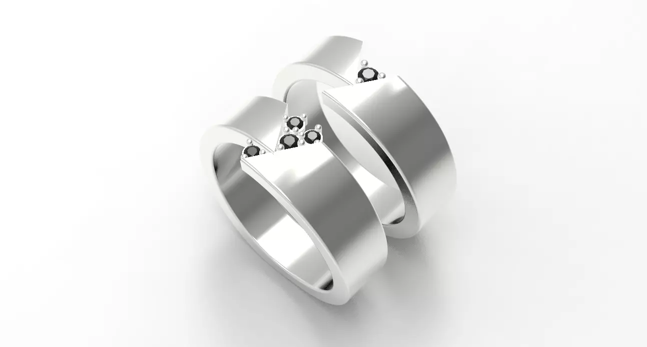 Bands ring wave model Free 3D model_0