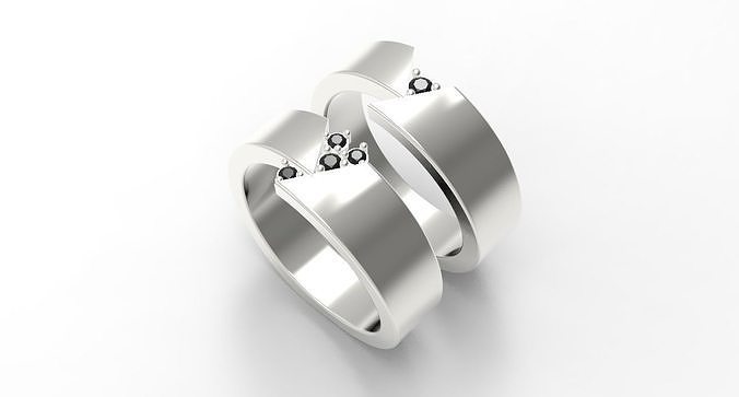 Bands ring wave model Free 3D model
