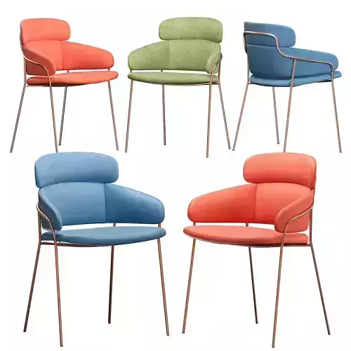 Strike Chair Debi arrmet 3D model