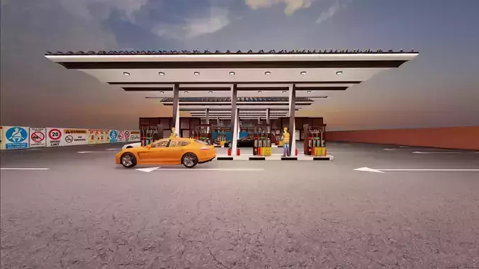 fuel station