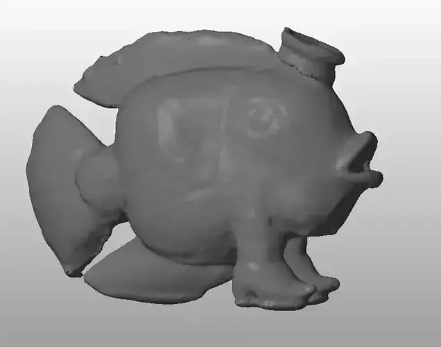 Fishshoes fish with hat Free 3D model