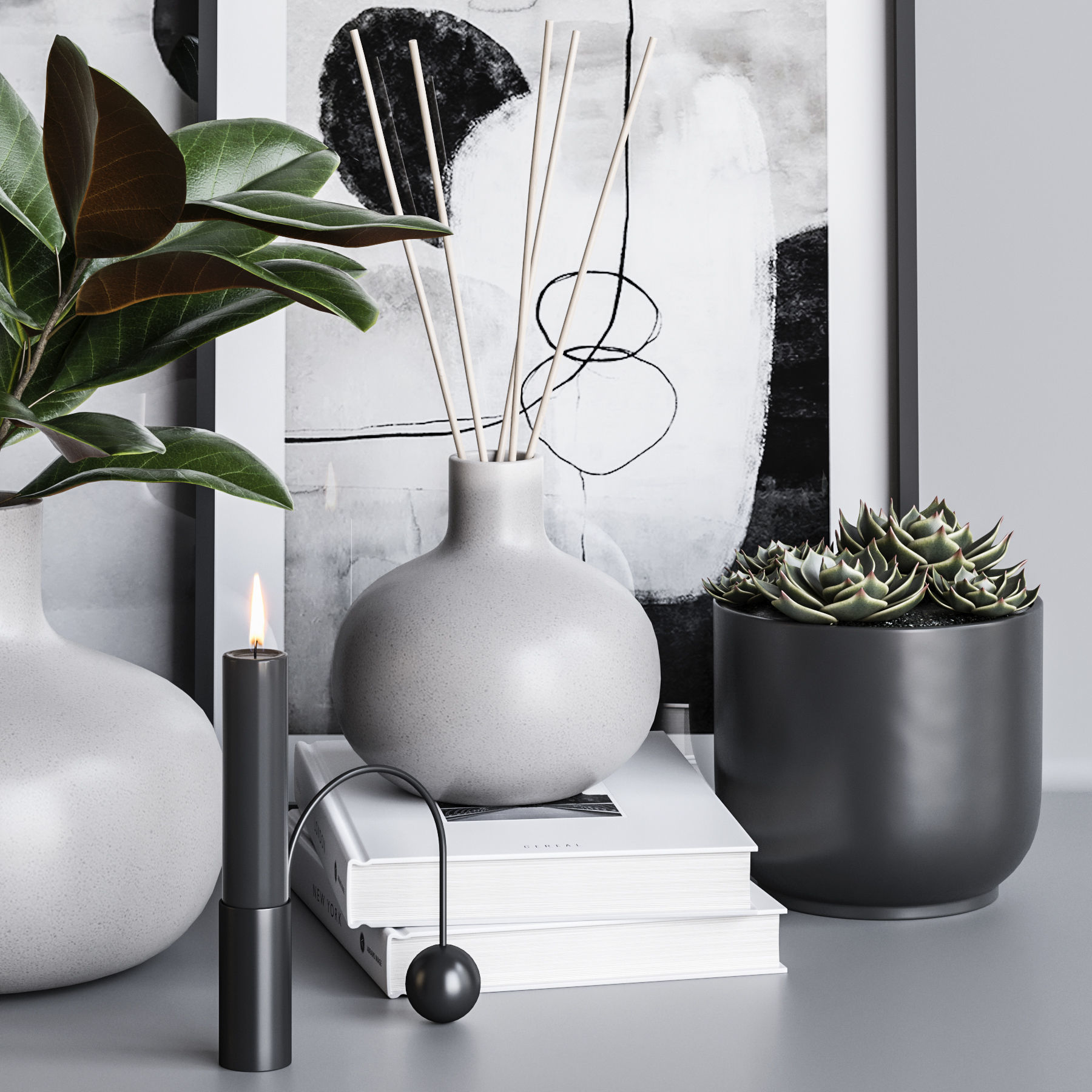 Decorative set 22 3D model_2