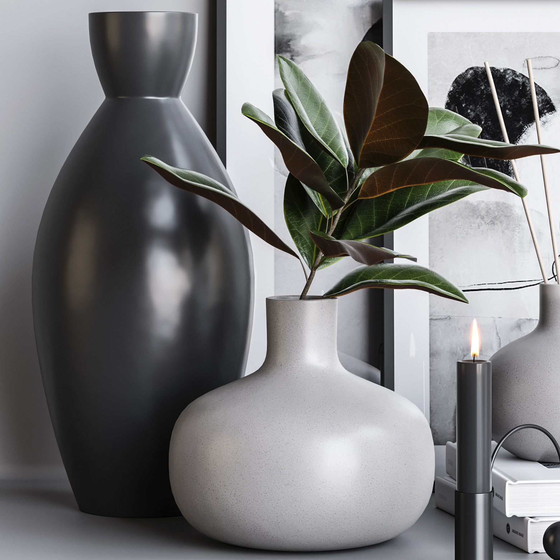 Decorative set 22 3D model_3