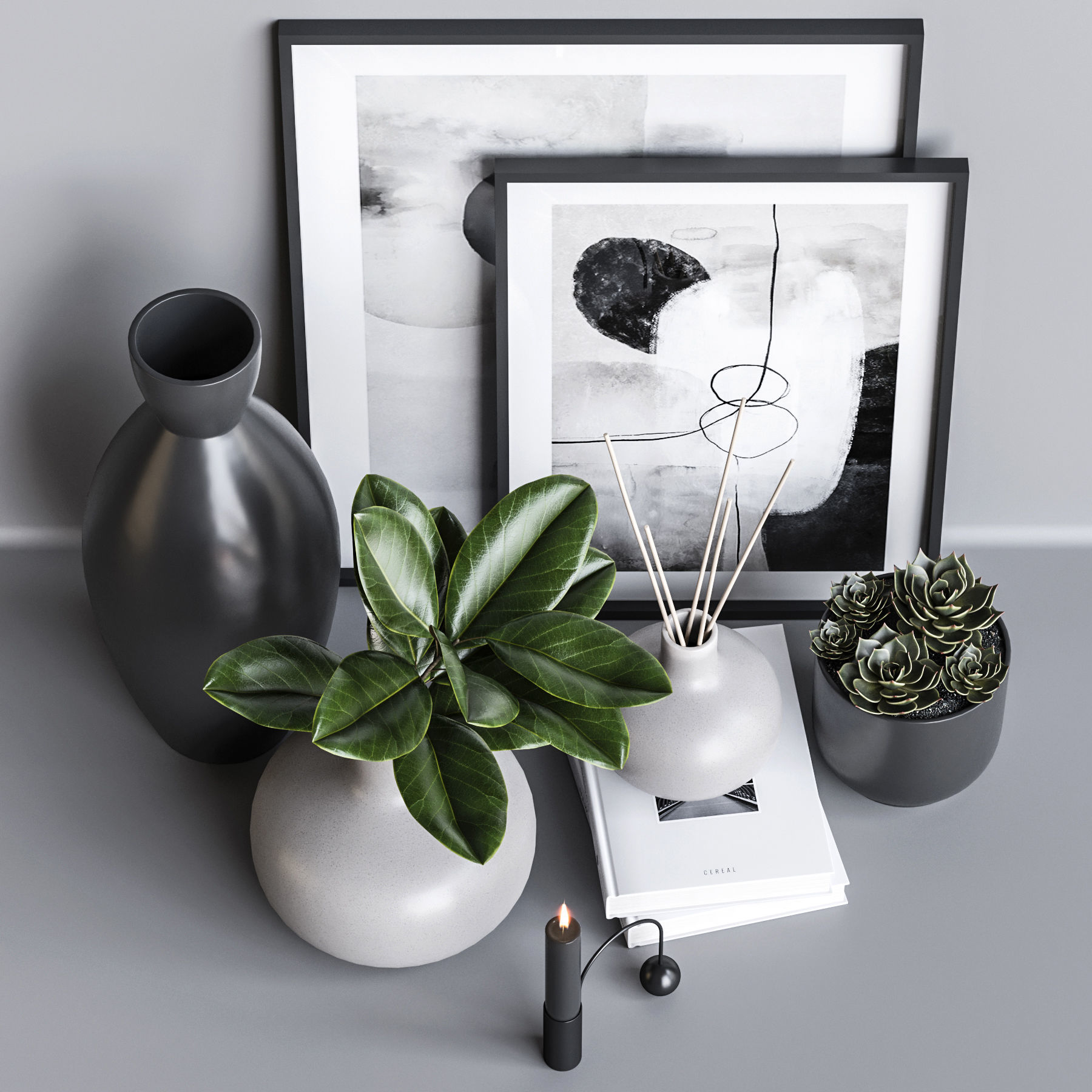 Decorative set 22 3D model_1