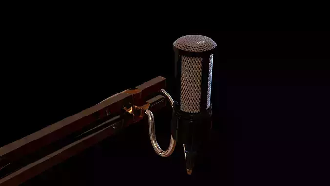 wired microphone with stand