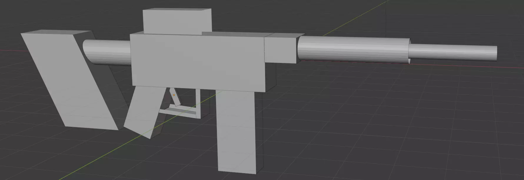 Low Poly Gun Free low-poly 3D model