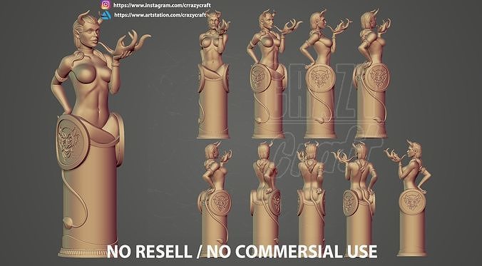 Devils Kiss 3D print model