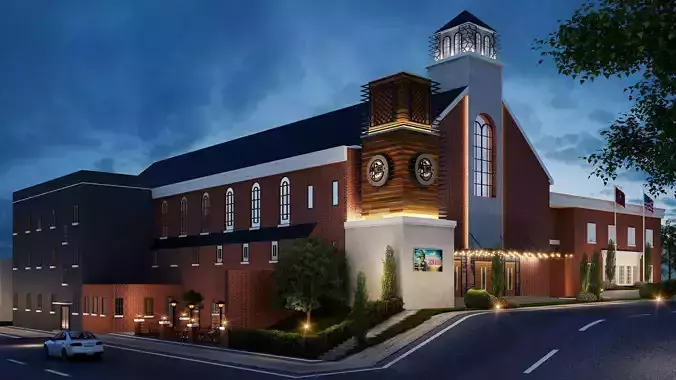 Church model design 3d sketchup model 3D model