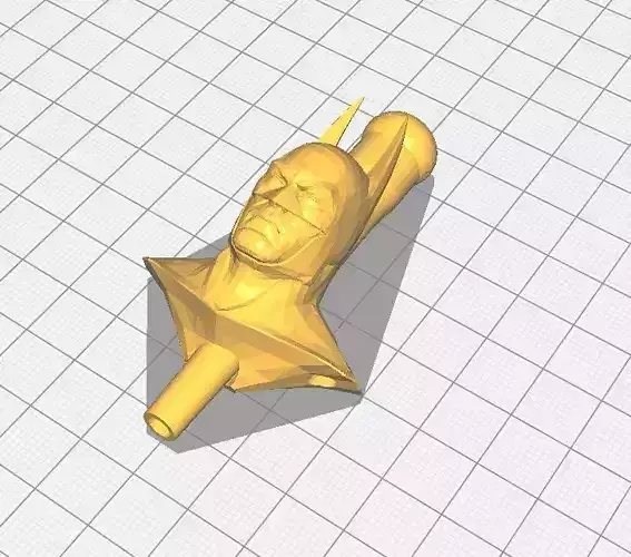 Batman shisha tube keychain 3D print model