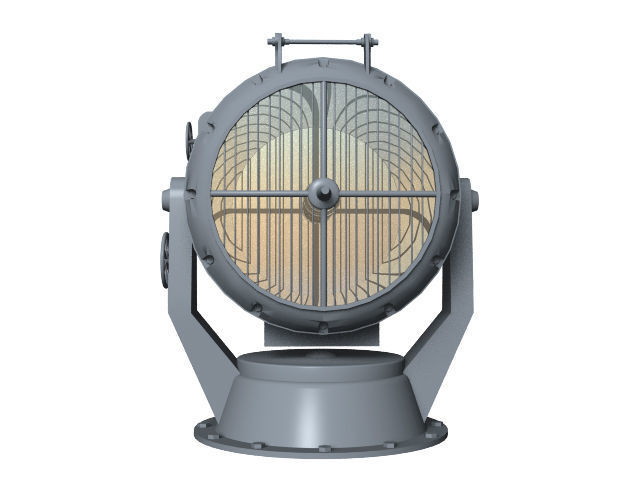 150 cm search light 3D model_3
