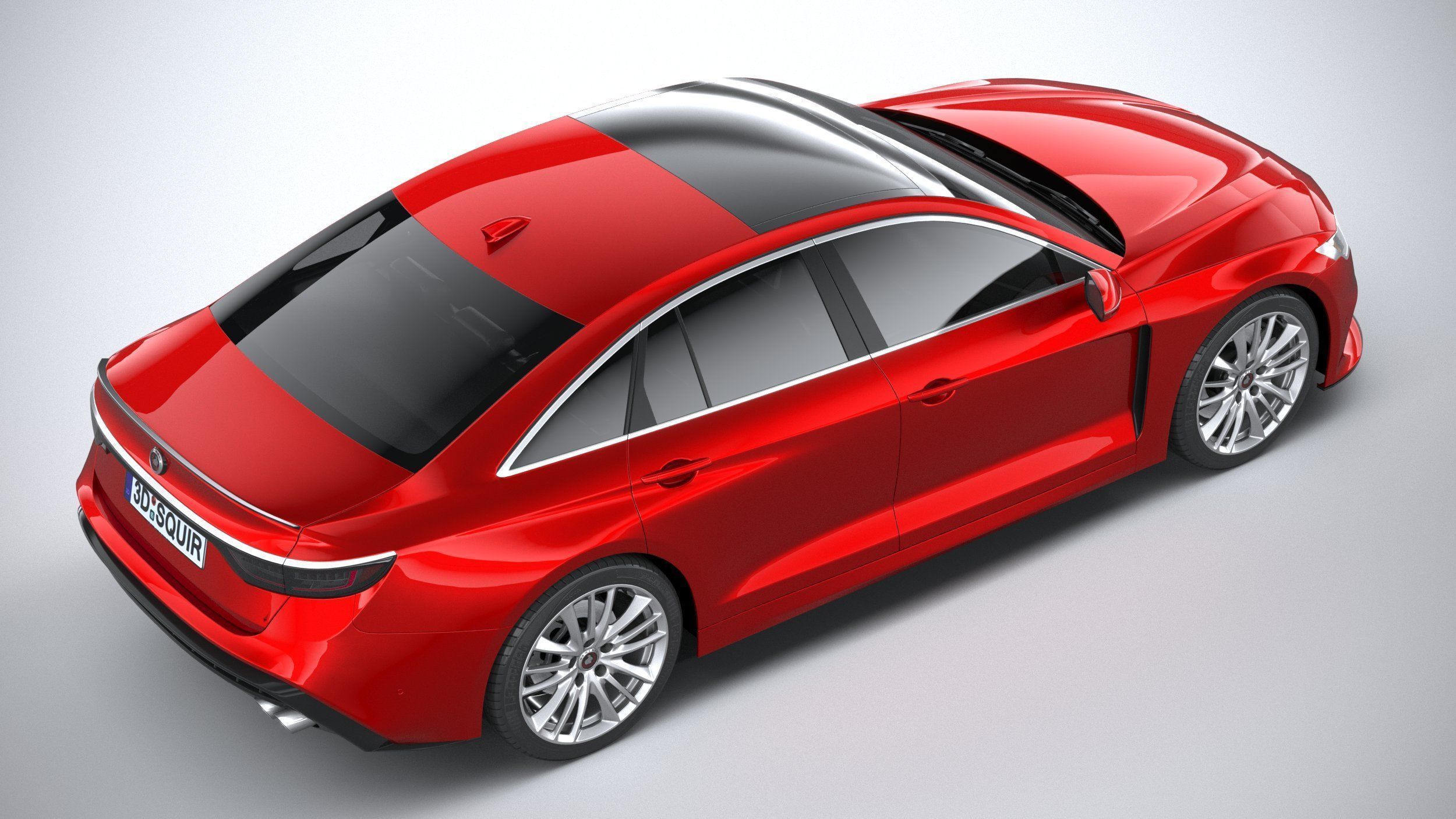 Generic Sedan 2020 v2 3D model_9