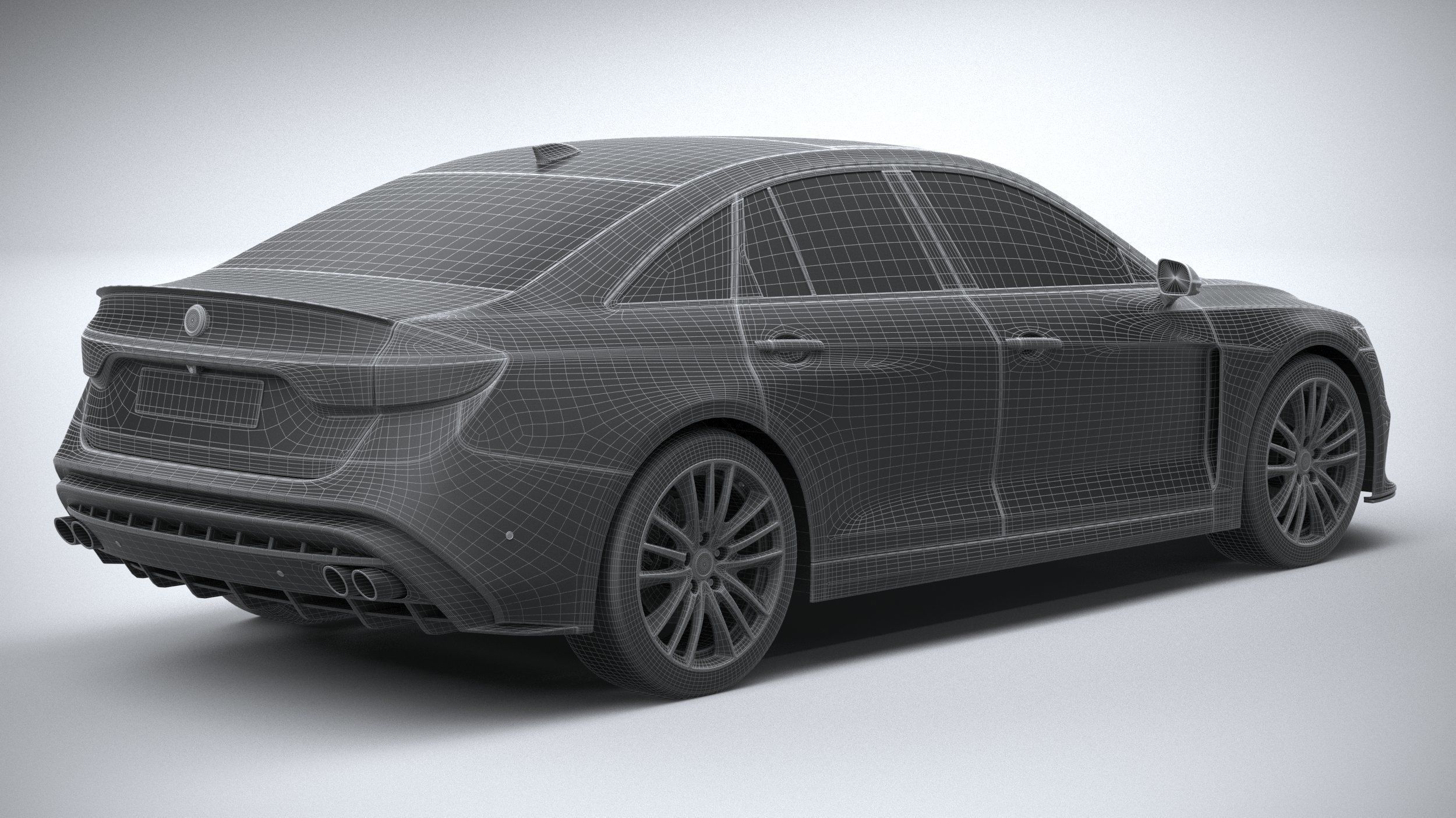 Generic Sedan 2020 v2 3D model_27