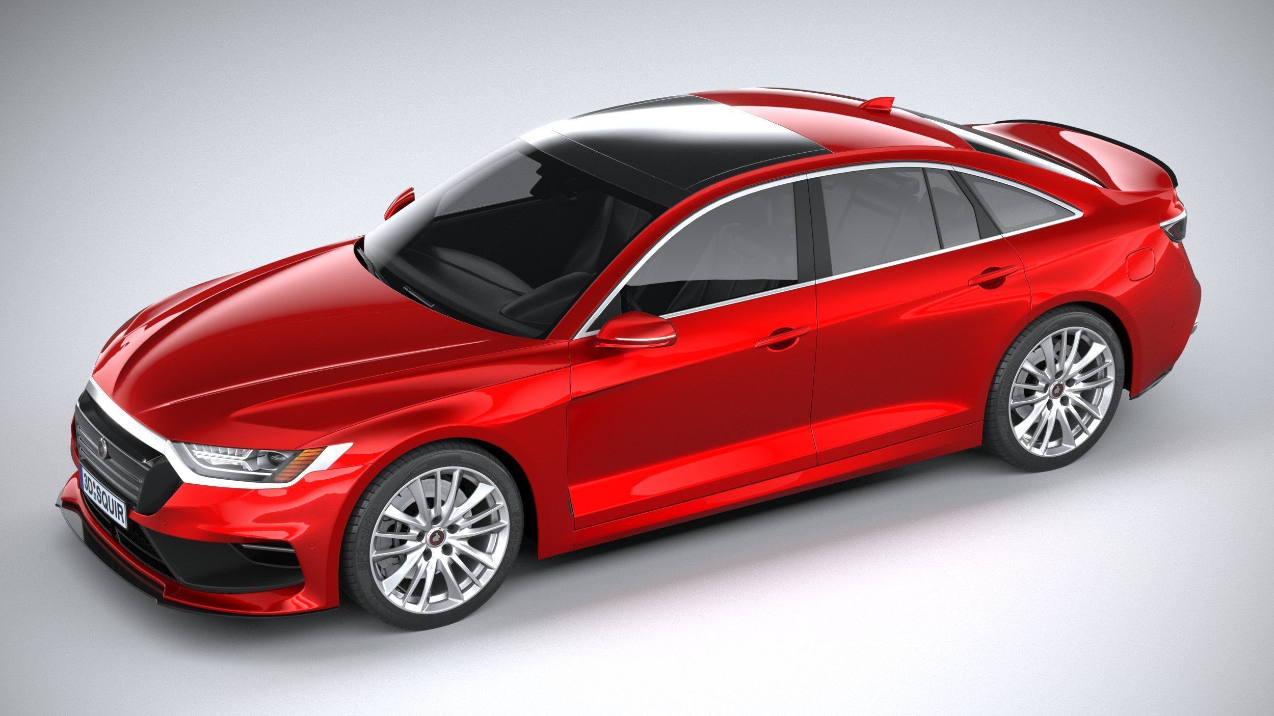 Generic Sedan 2020 v2 3D model_6