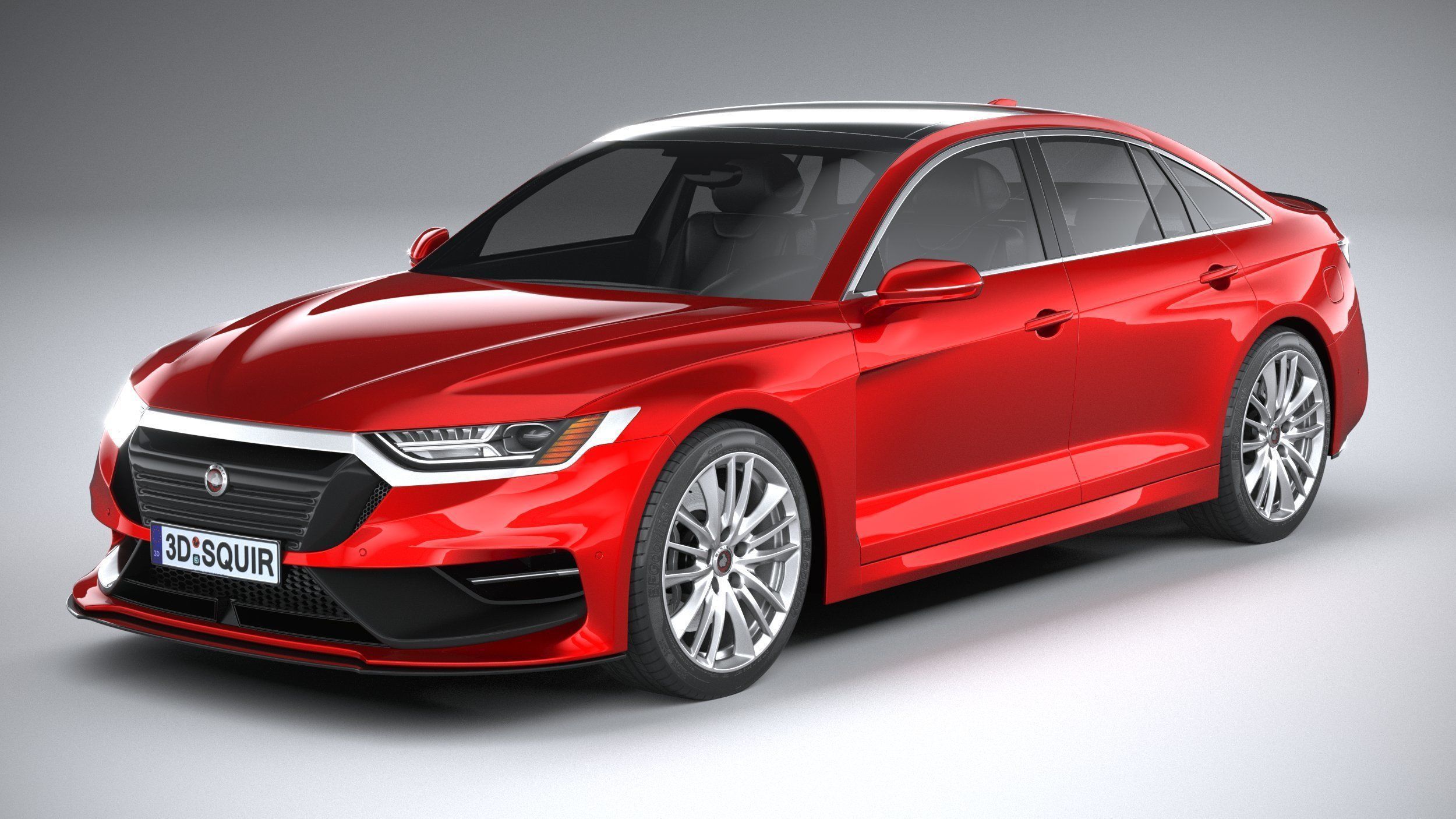 Generic Sedan 2020 v2 3D model_1