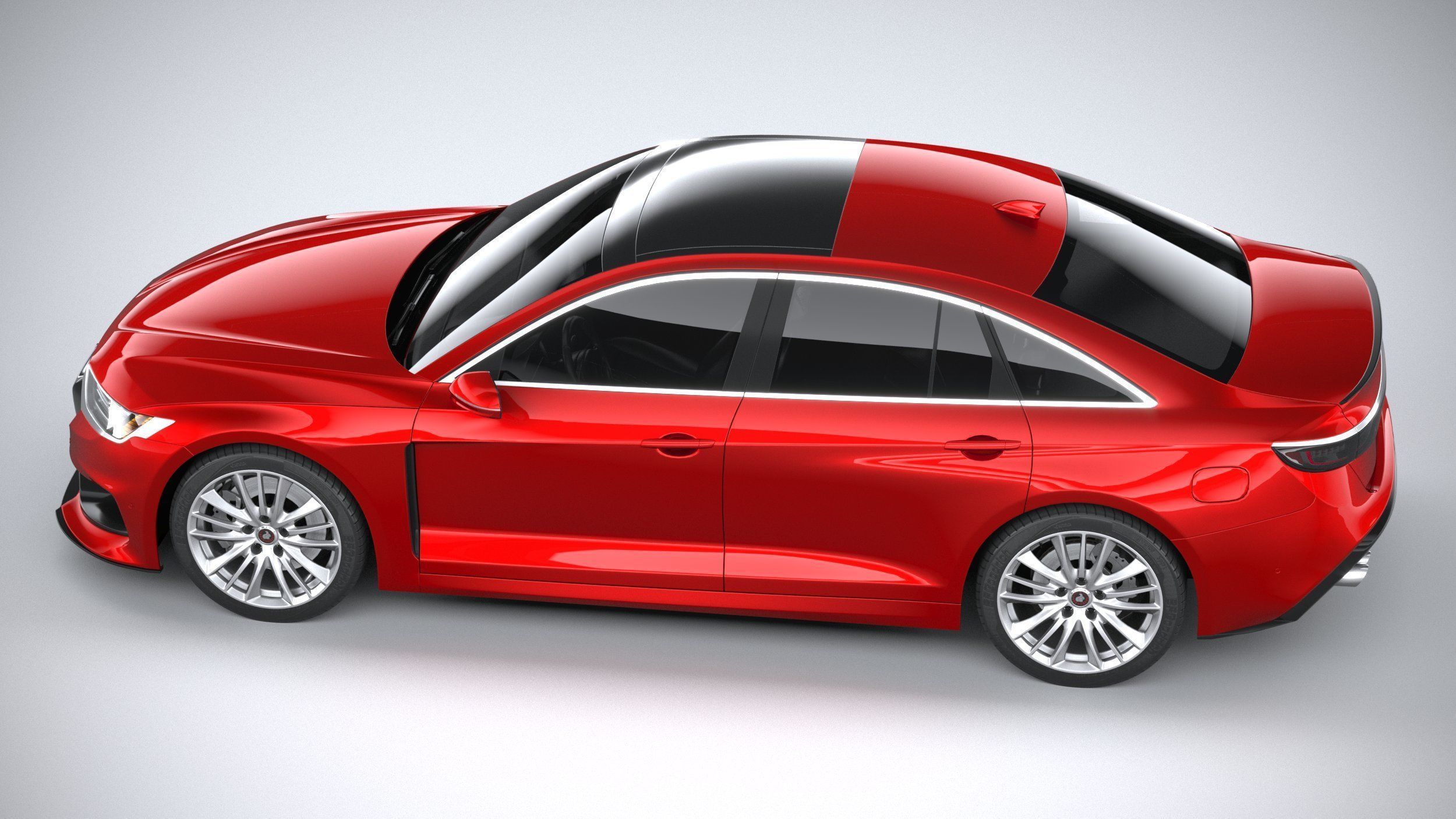 Generic Sedan 2020 v2 3D model_8