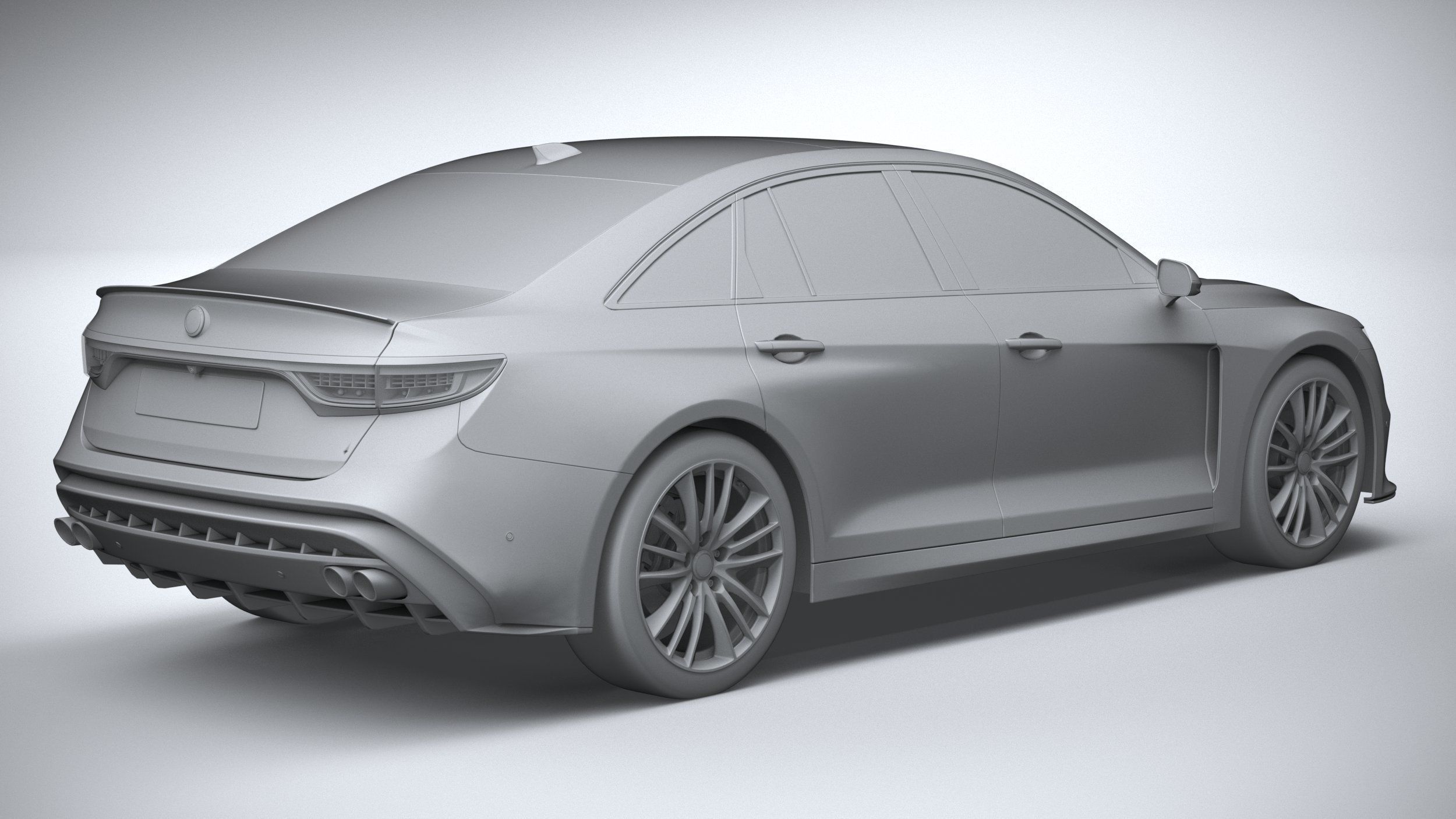 Generic Sedan 2020 v2 3D model_26