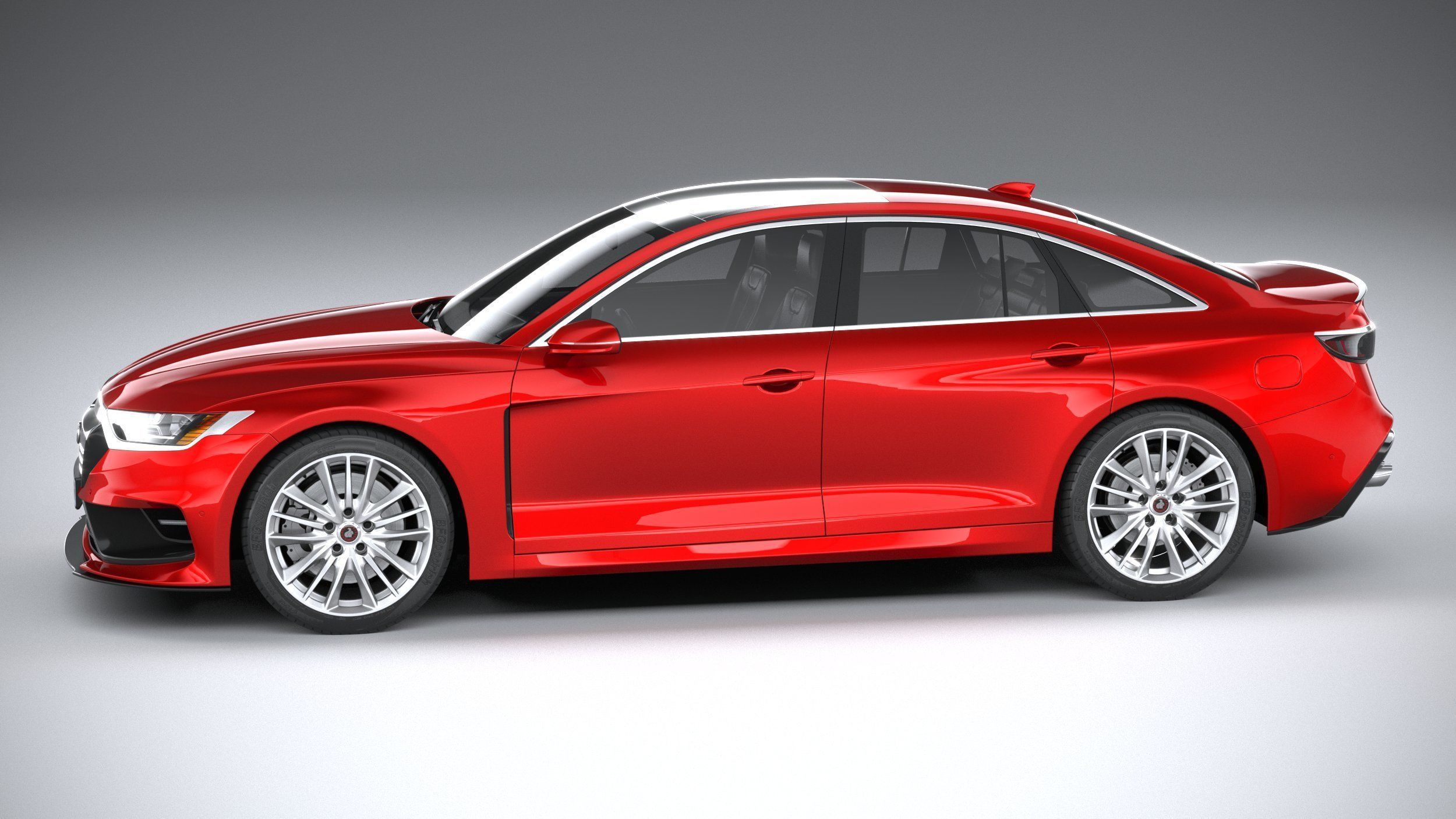 Generic Sedan 2020 v2 3D model_7