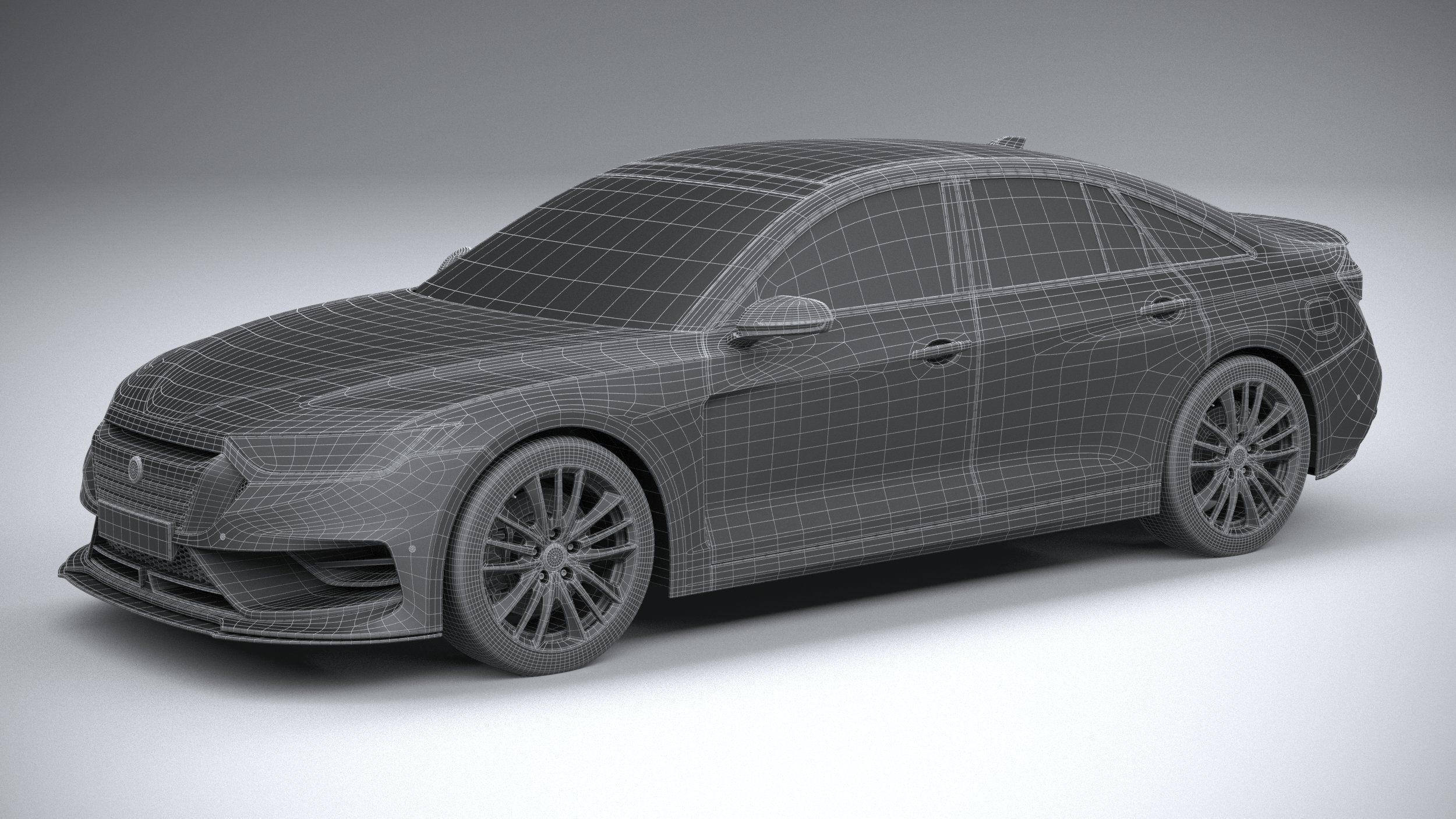 Generic Sedan 2020 v2 3D model_29