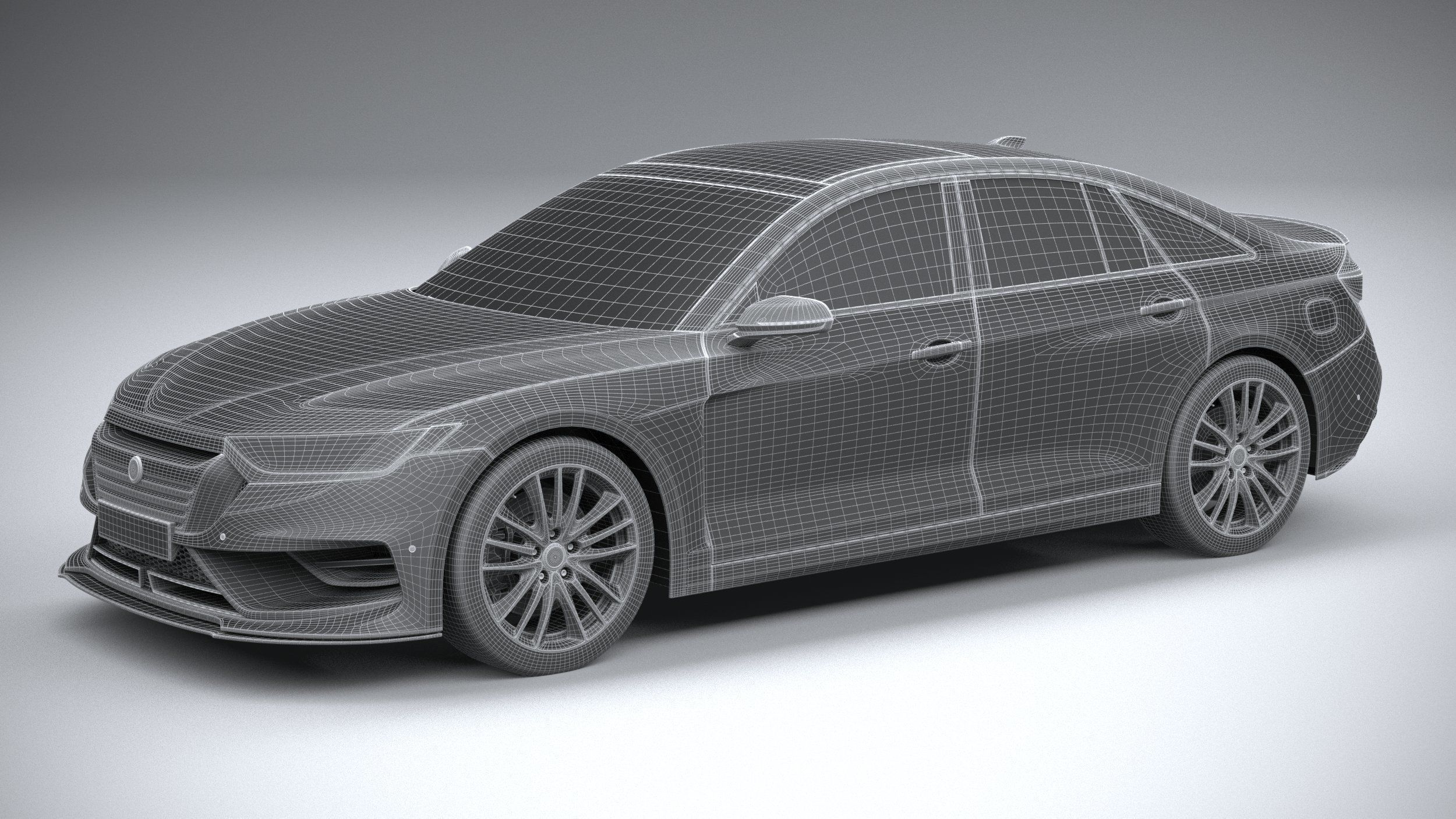 Generic Sedan 2020 v2 3D model_28