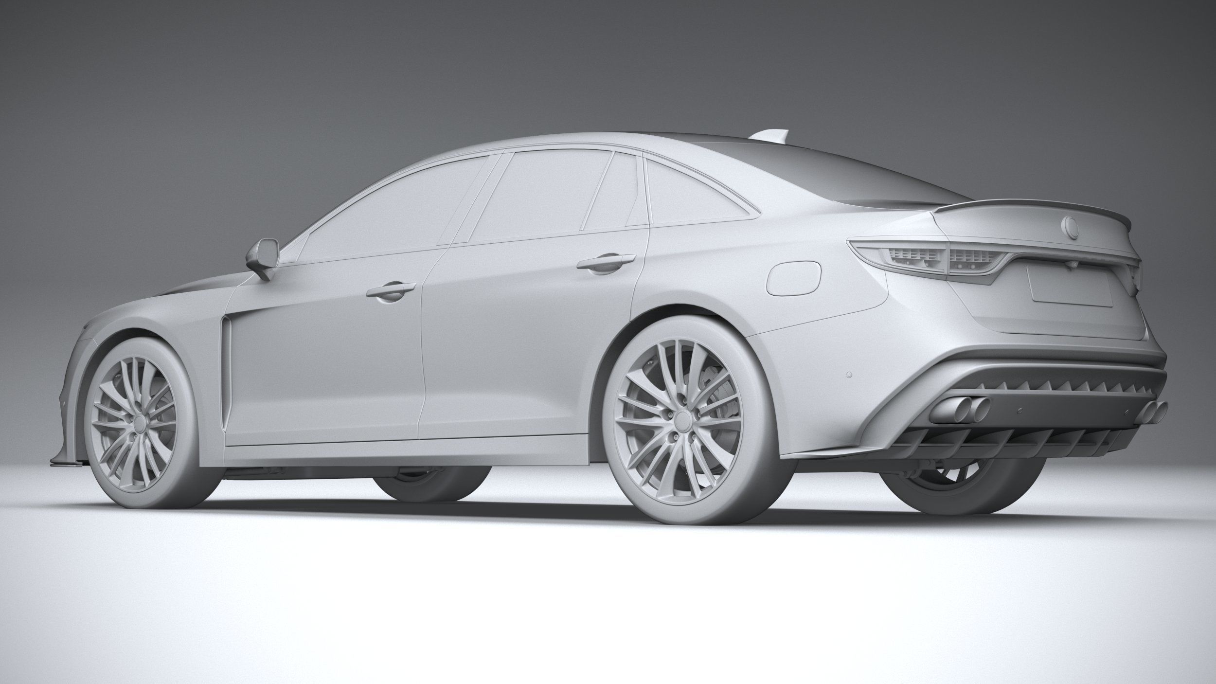 Generic Sedan 2020 v2 3D model_19