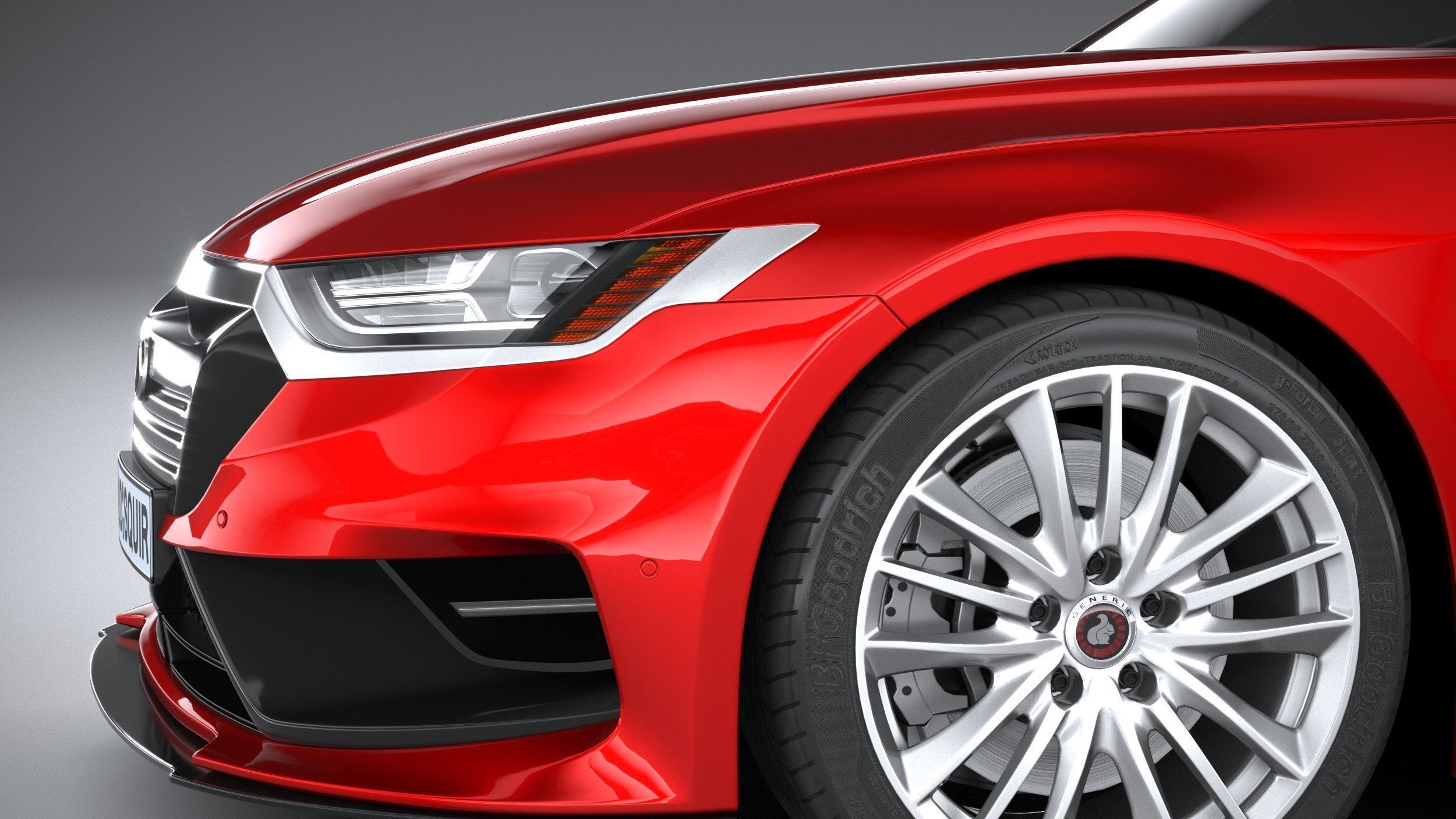 Generic Sedan 2020 v2 3D model_3