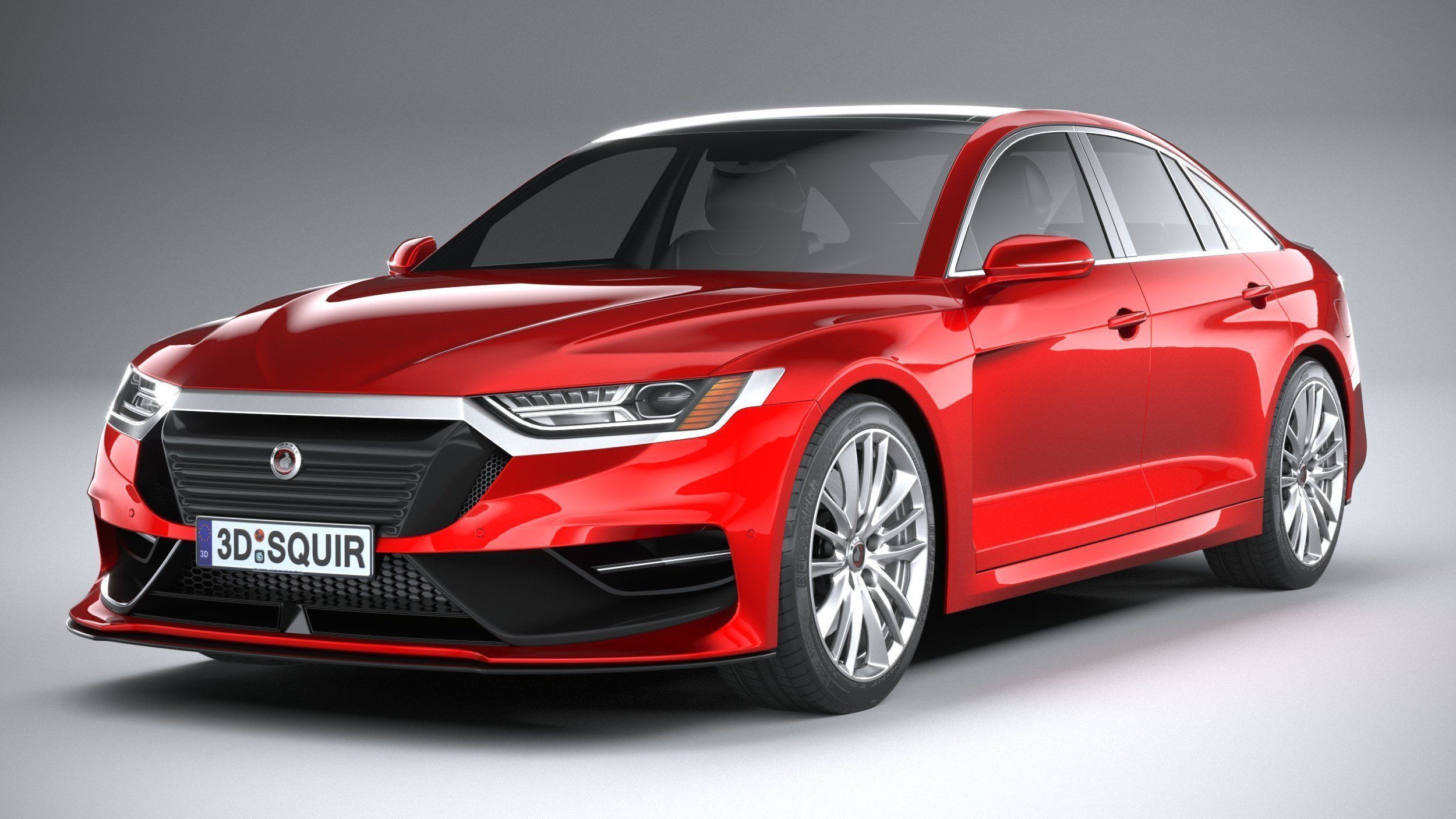 Generic Sedan 2020 v2 3D model_4