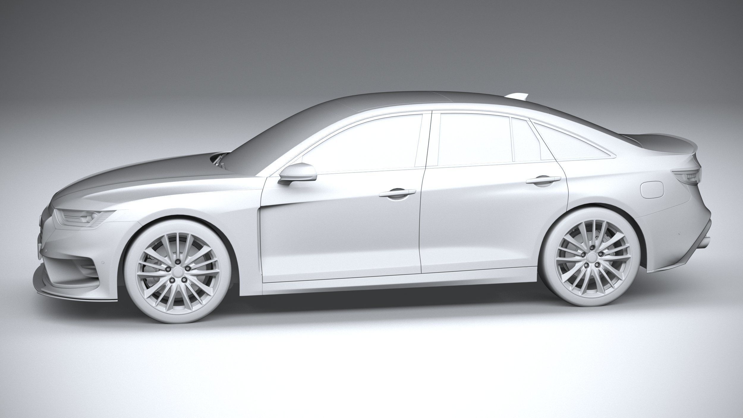 Generic Sedan 2020 v2 3D model_21