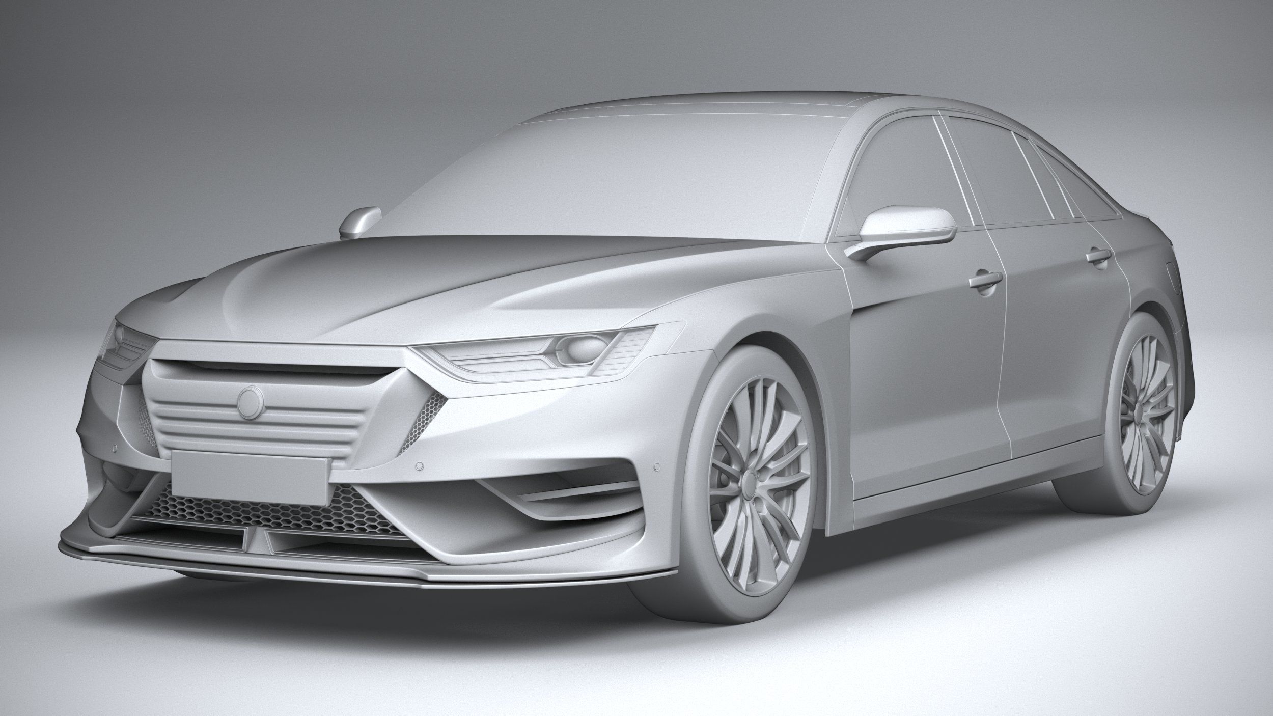 Generic Sedan 2020 v2 3D model_22