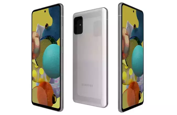 Samsung Galaxy A51 5G Prism Cube White 3D model
