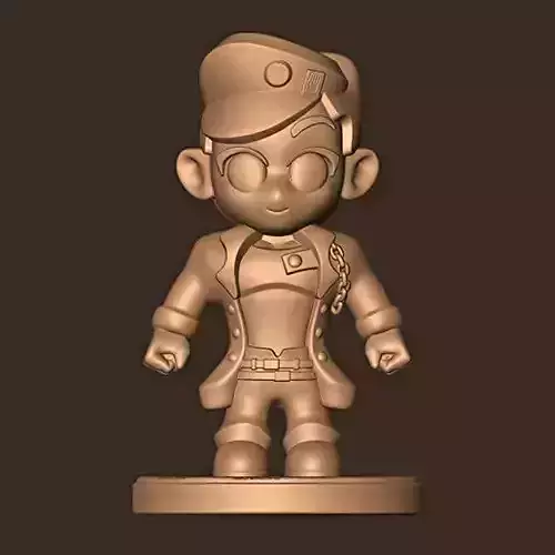 Jotaro Kujo chibi Jojo bizarre adventures 3D print model