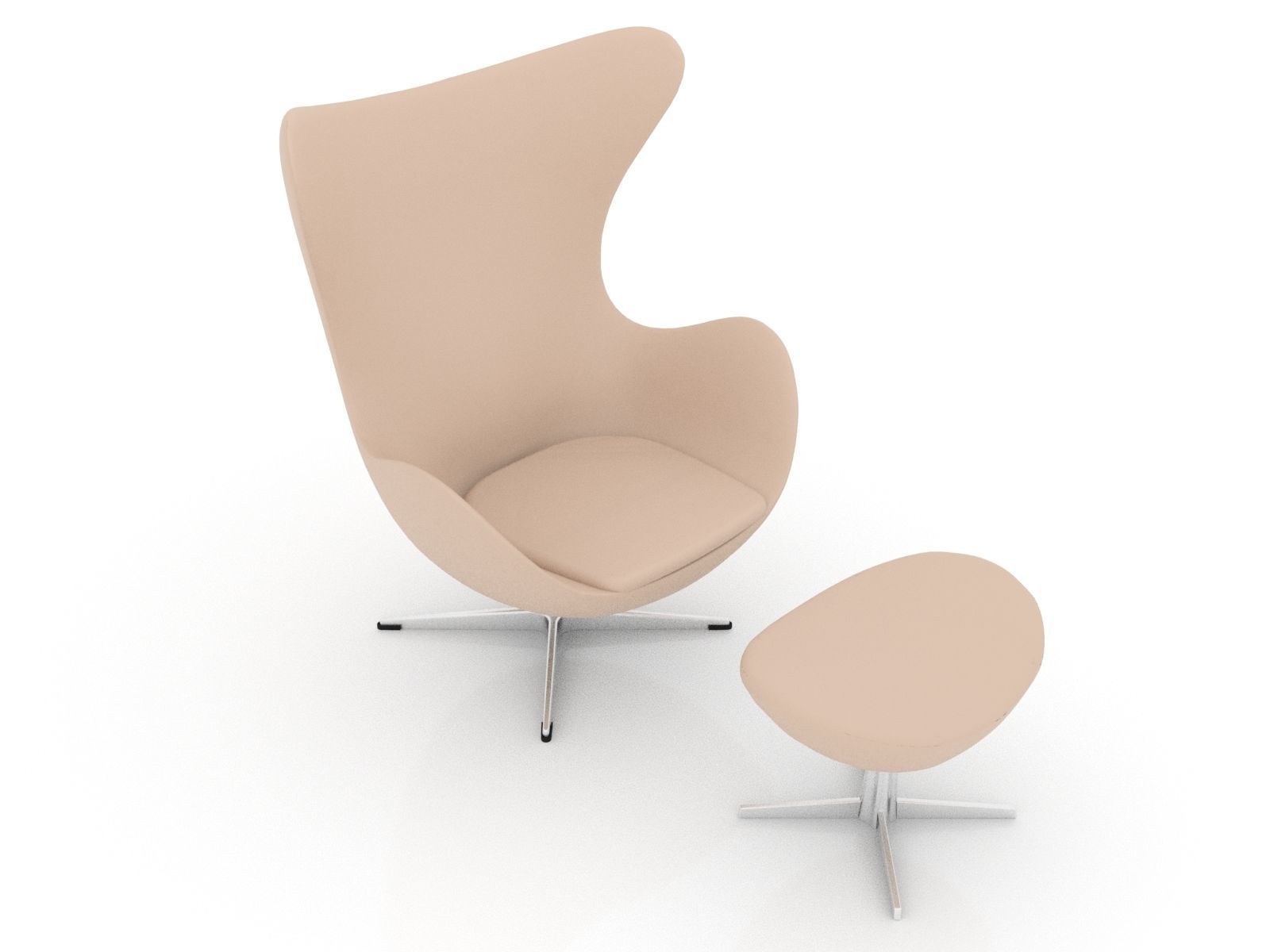 Egg Chair 3D model_2