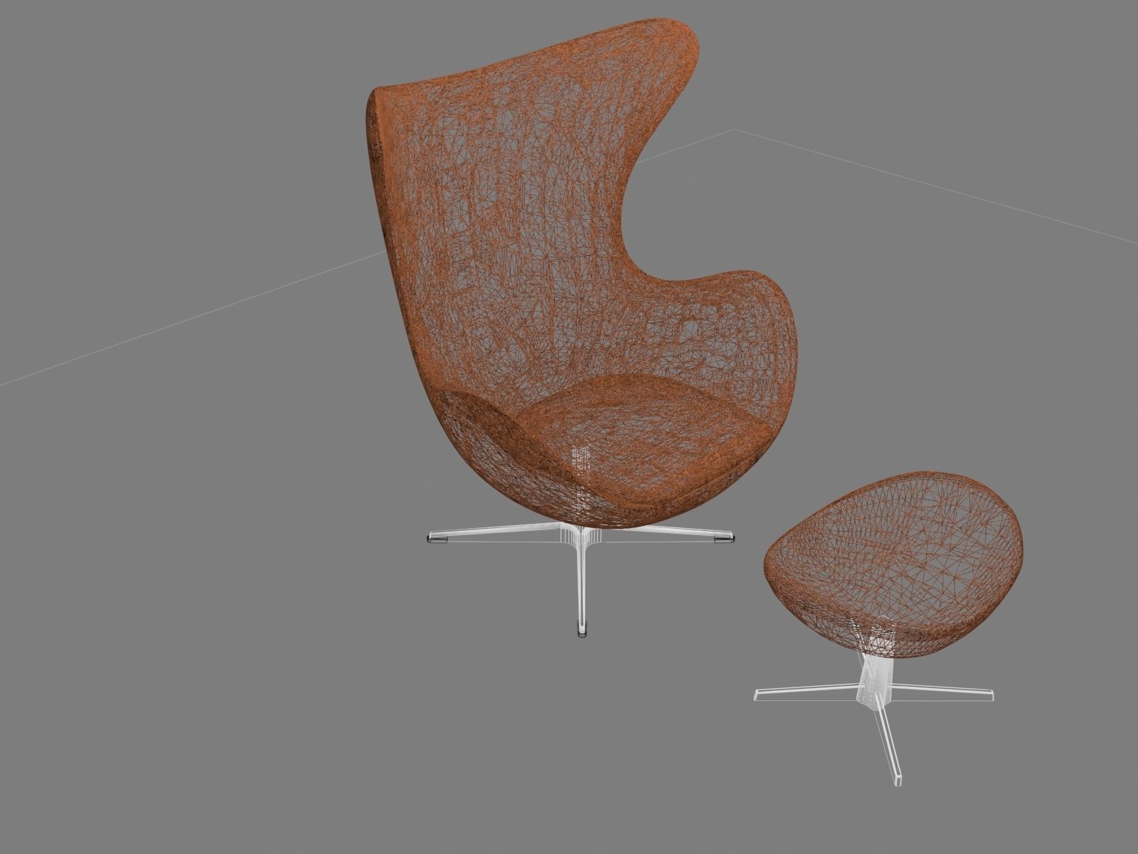 Egg Chair 3D model_7