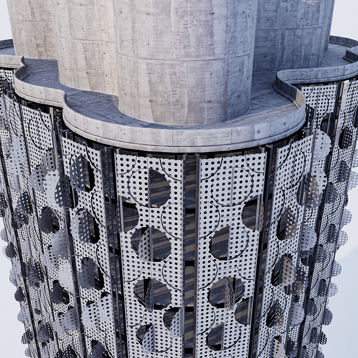 Futuristic building collection 4x 3 _27