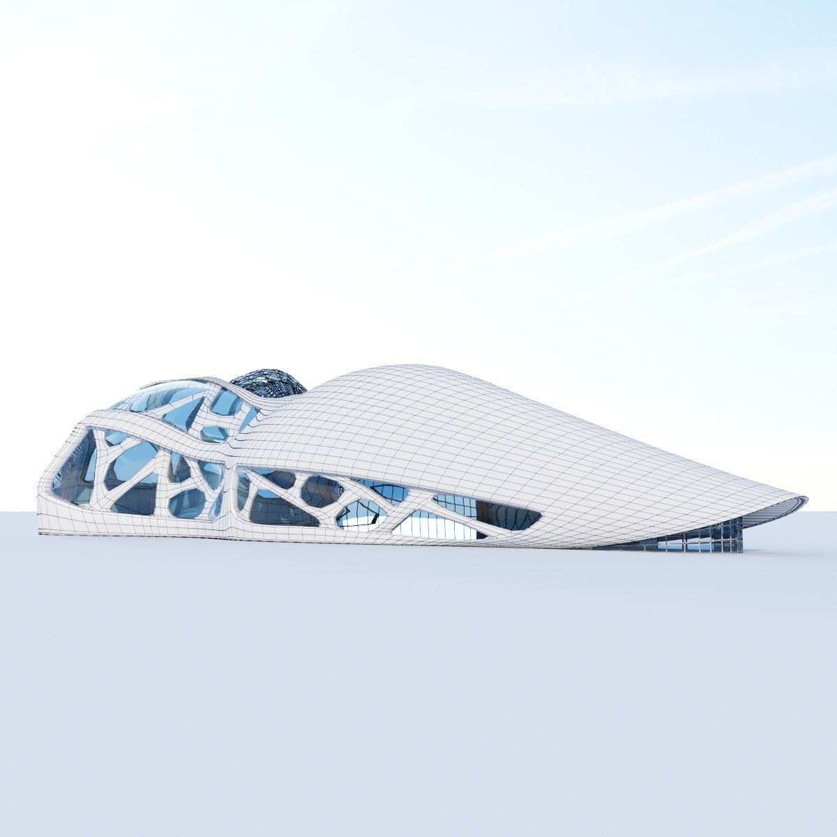 Futuristic building collection 4x 3 _8