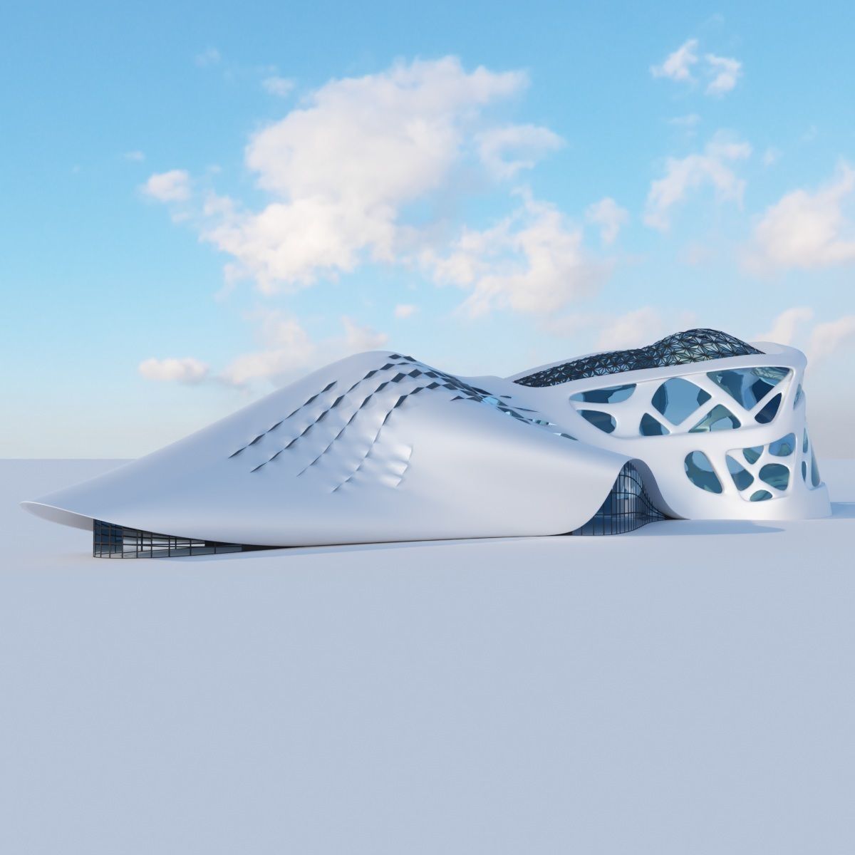 Futuristic building collection 4x 3 _5