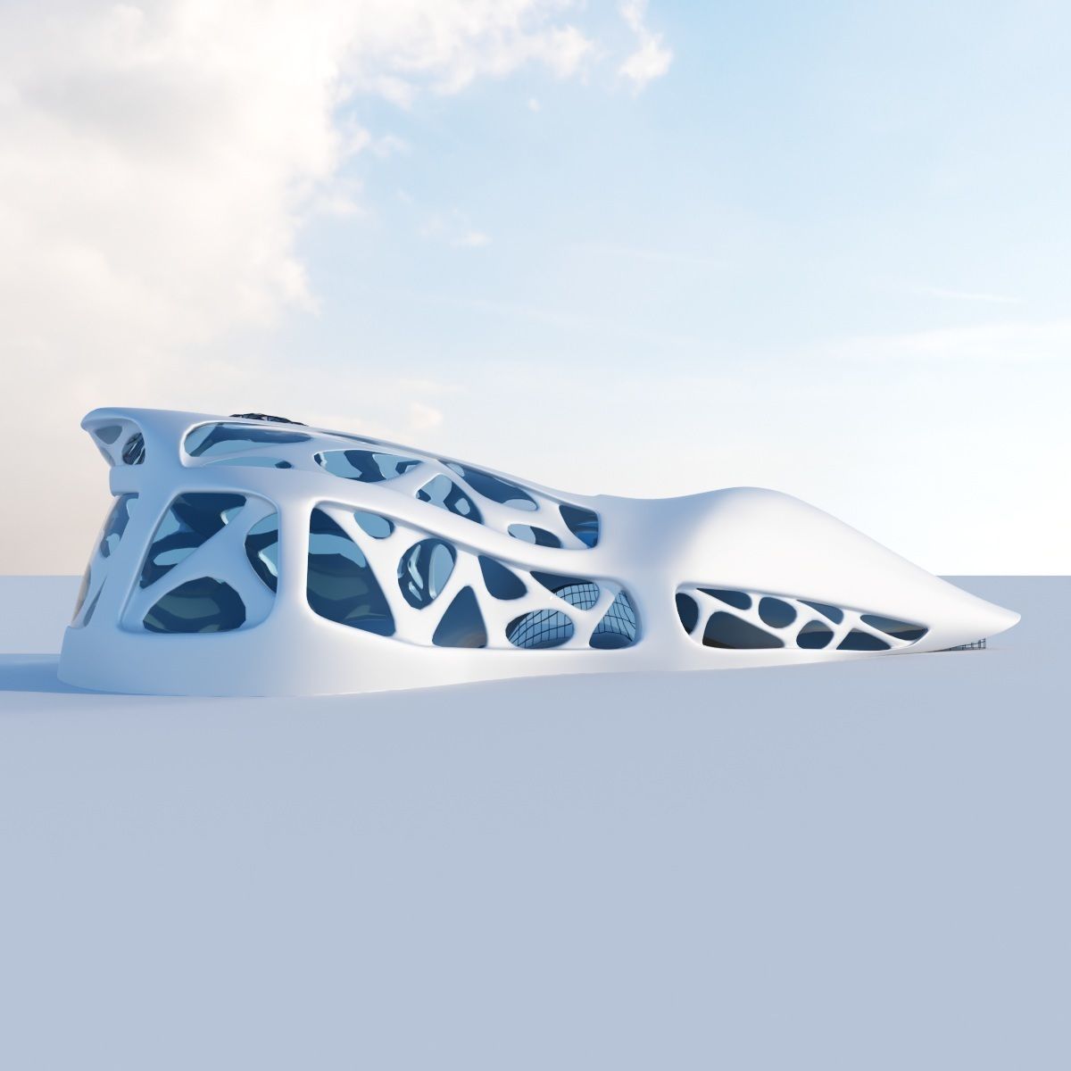 Futuristic building collection 4x 3 _2