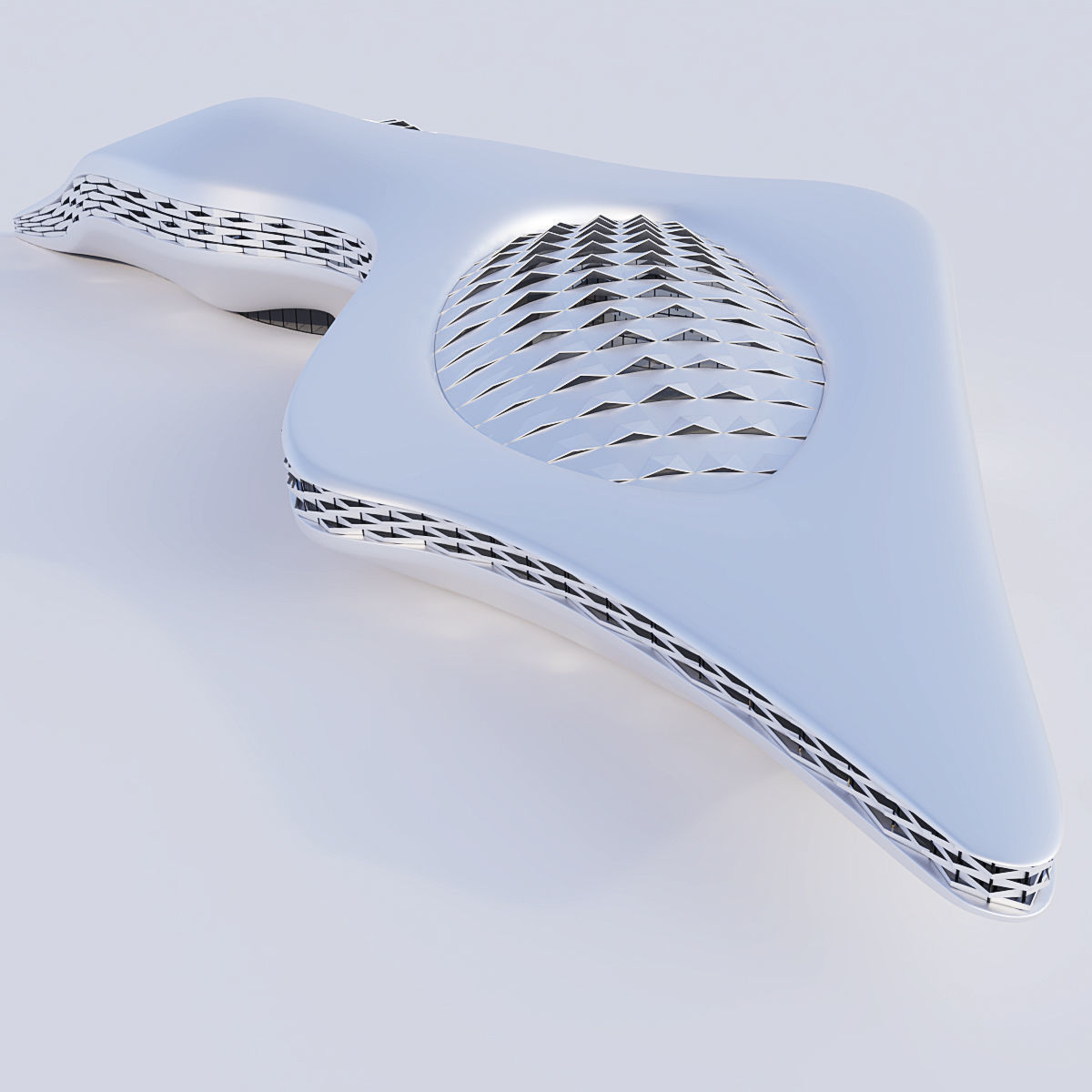 Futuristic building collection 4x 3 _21