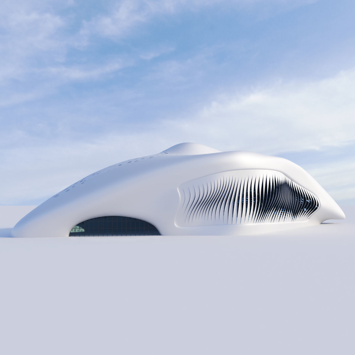 Futuristic building collection 4x 3 _13