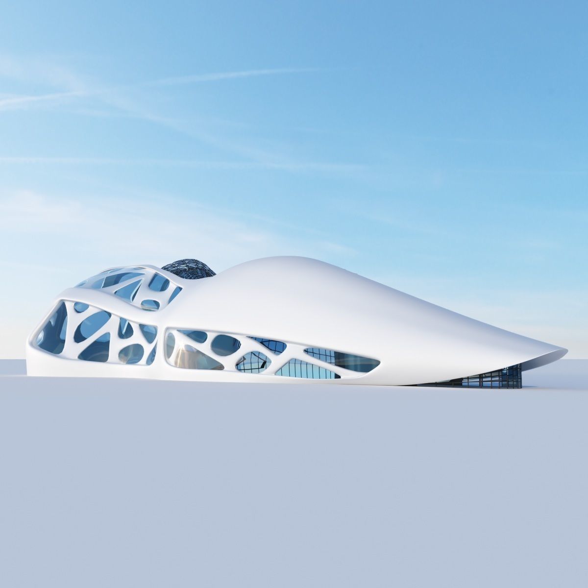 Futuristic building collection 4x 3 _6