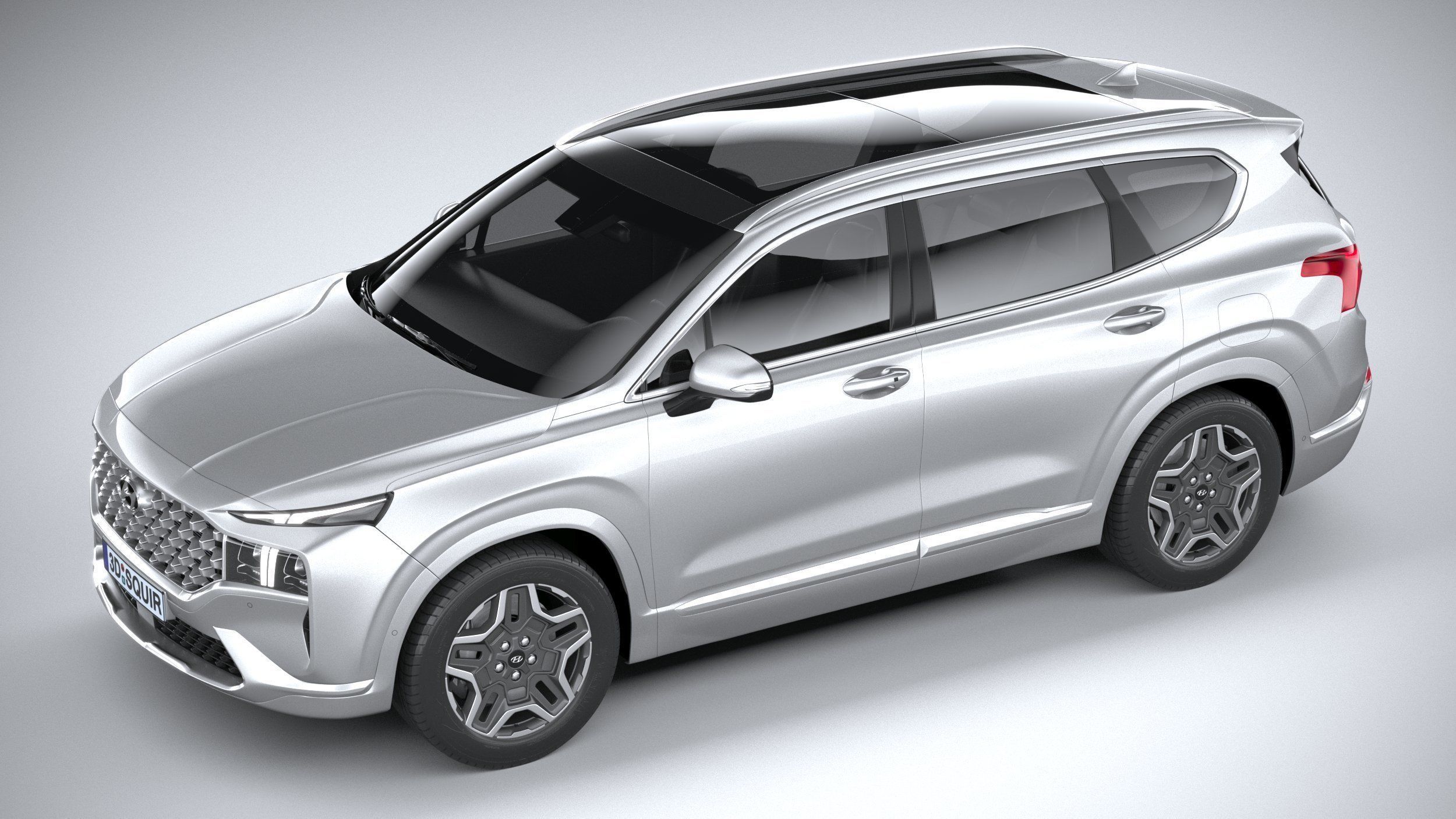 Hyundai SantaFe 2021 3D model_7