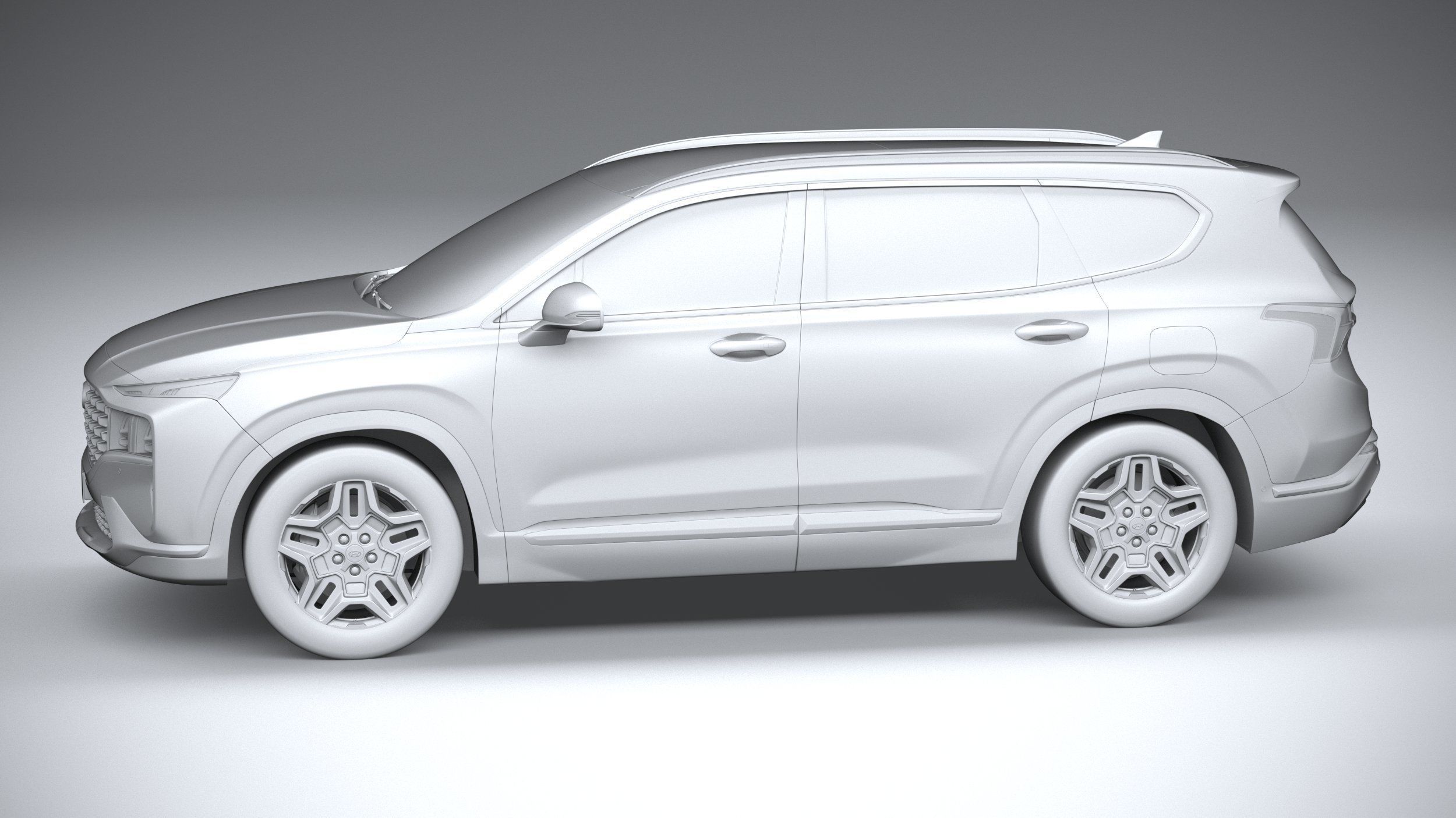 Hyundai SantaFe 2021 3D model_22