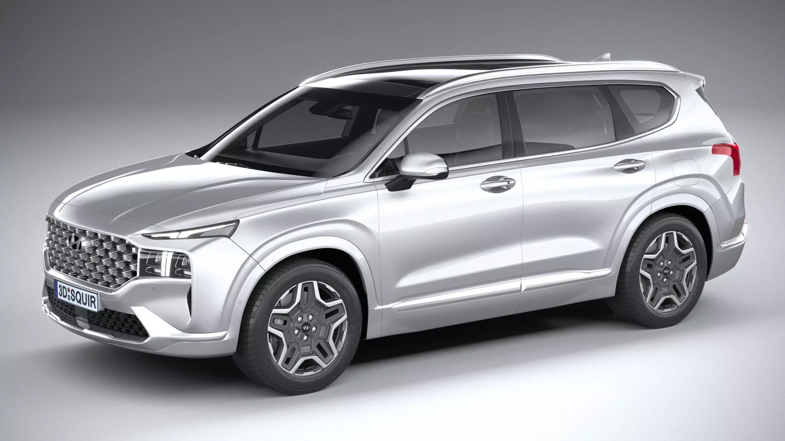 Hyundai SantaFe 2021 3D model_0