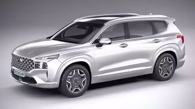 Hyundai SantaFe 2021 3D model