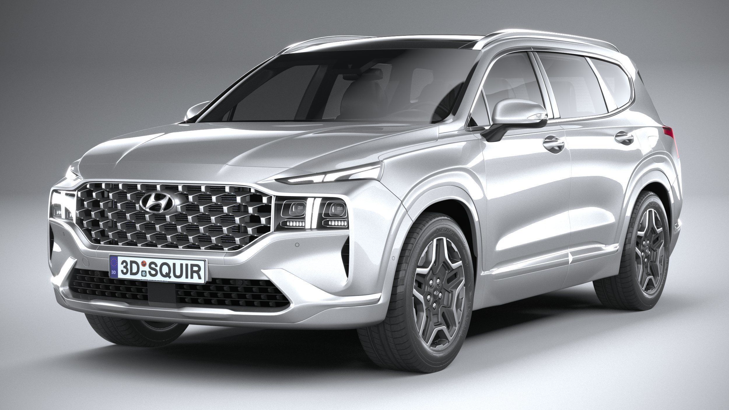 Hyundai SantaFe 2021 3D model_2