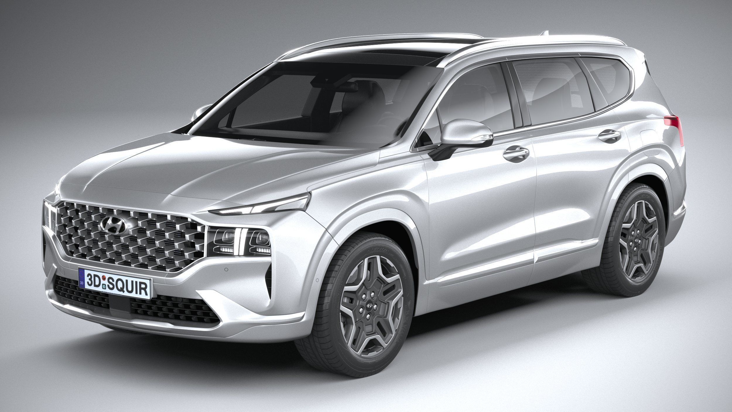 Hyundai SantaFe 2021 3D model_1