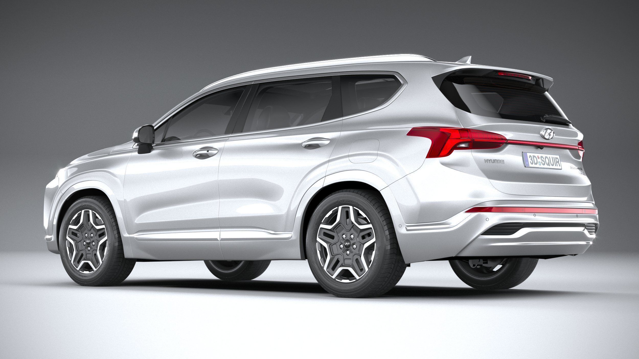 Hyundai SantaFe 2021 3D model_5