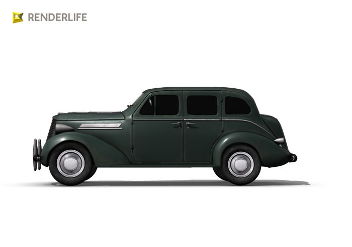 1930s Car 2 3D model_2