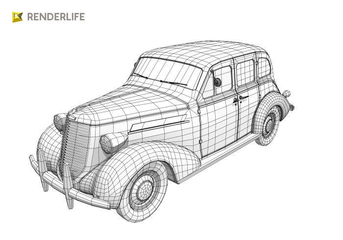 1930s Car 2 3D model_1