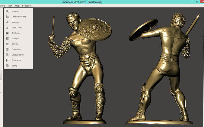 SPARTACUS toy soldier PLUS Bonus figure 3D print model