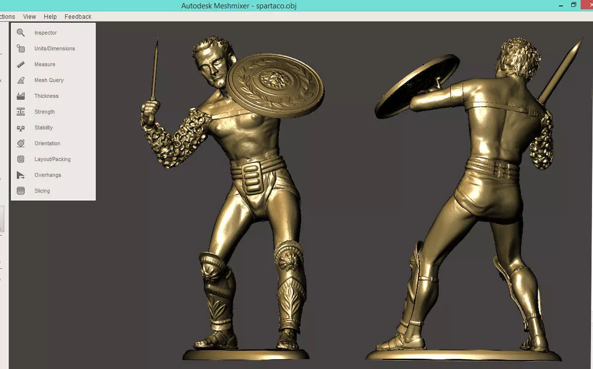 SPARTACUS toy soldier PLUS Bonus figure 3D print model_0